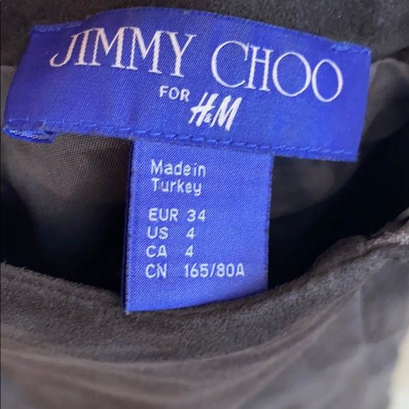 Jimmy Choo for H&M Grey One Shoulder Dress Sz 4 - Picture 10 of 11